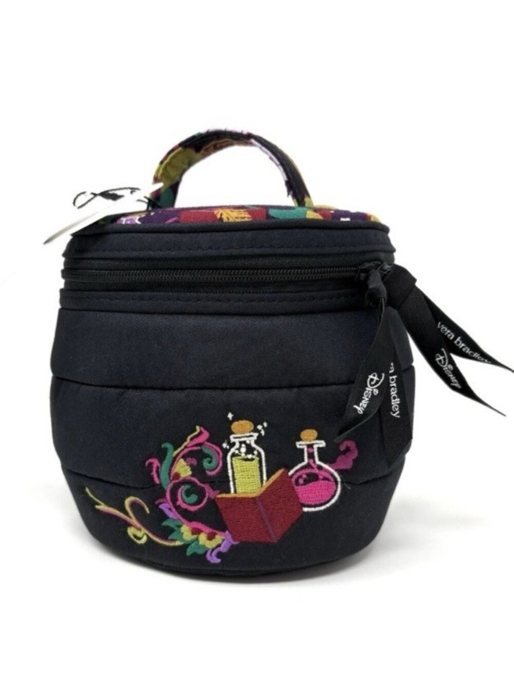 Vera Bradley Hocus Pocus Caldron Cosmetic Case Makeup Bag Embroidered NWT